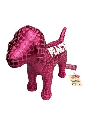 Victoria’s Secret Pink Dog Peace Metallic Puppy Plush